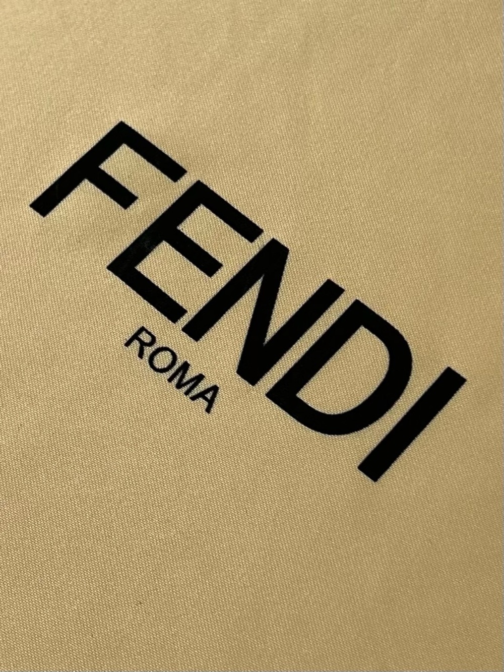 FENDI Roma Gold Sateen Dust Bag - Picture 3 of 4